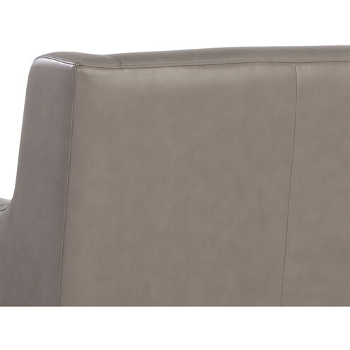 Talula Alpine Grey Leather Lounge Chair
